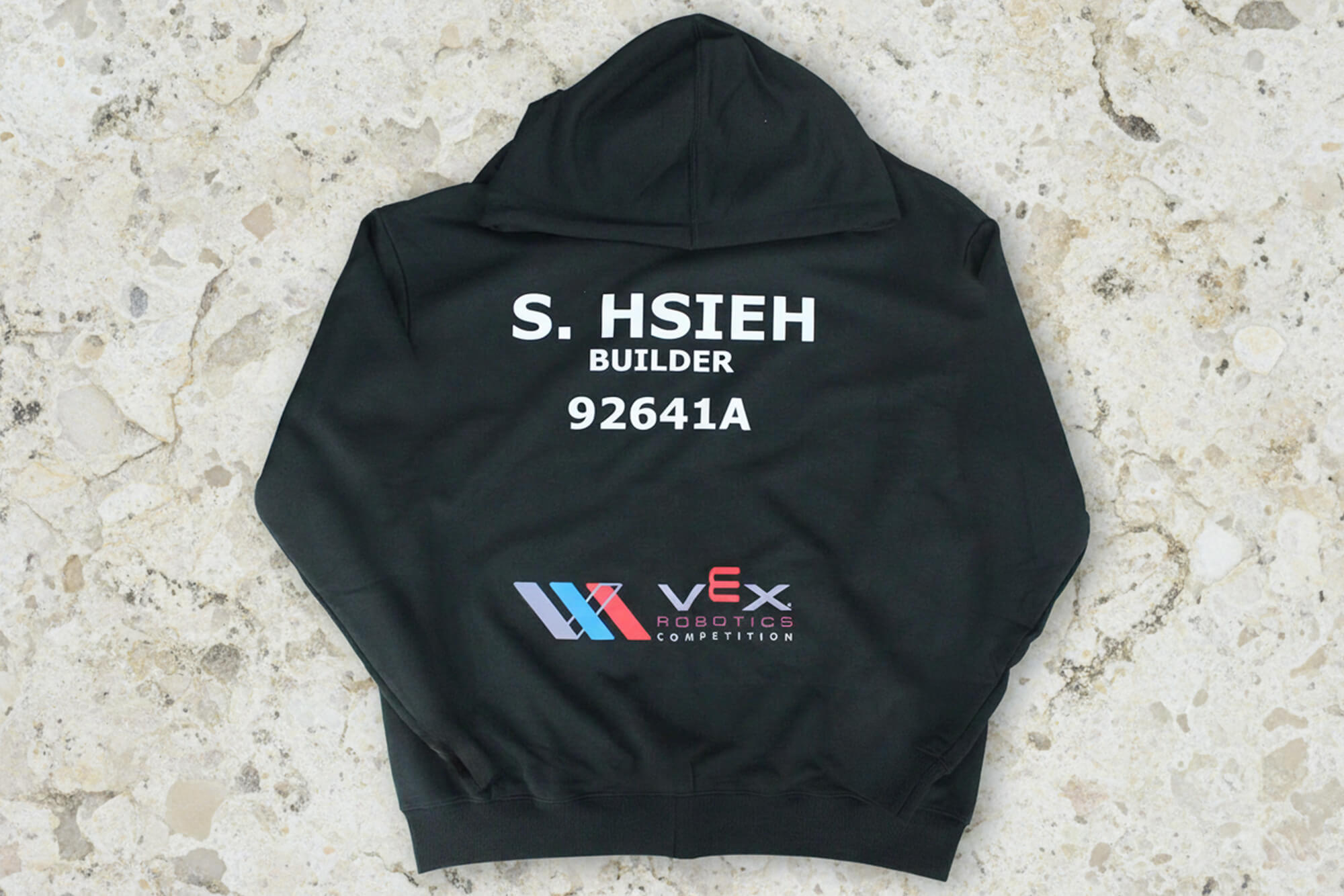 Cotton Jacket with Front Screen Print and Full-Color Vinyl Back Design