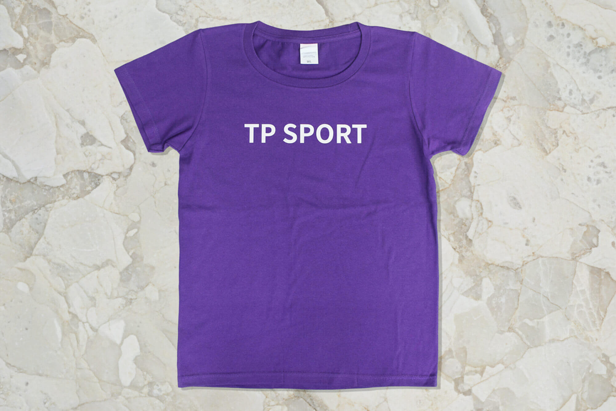 Purple Team T-Shirt with White Screen Print on Front and Back